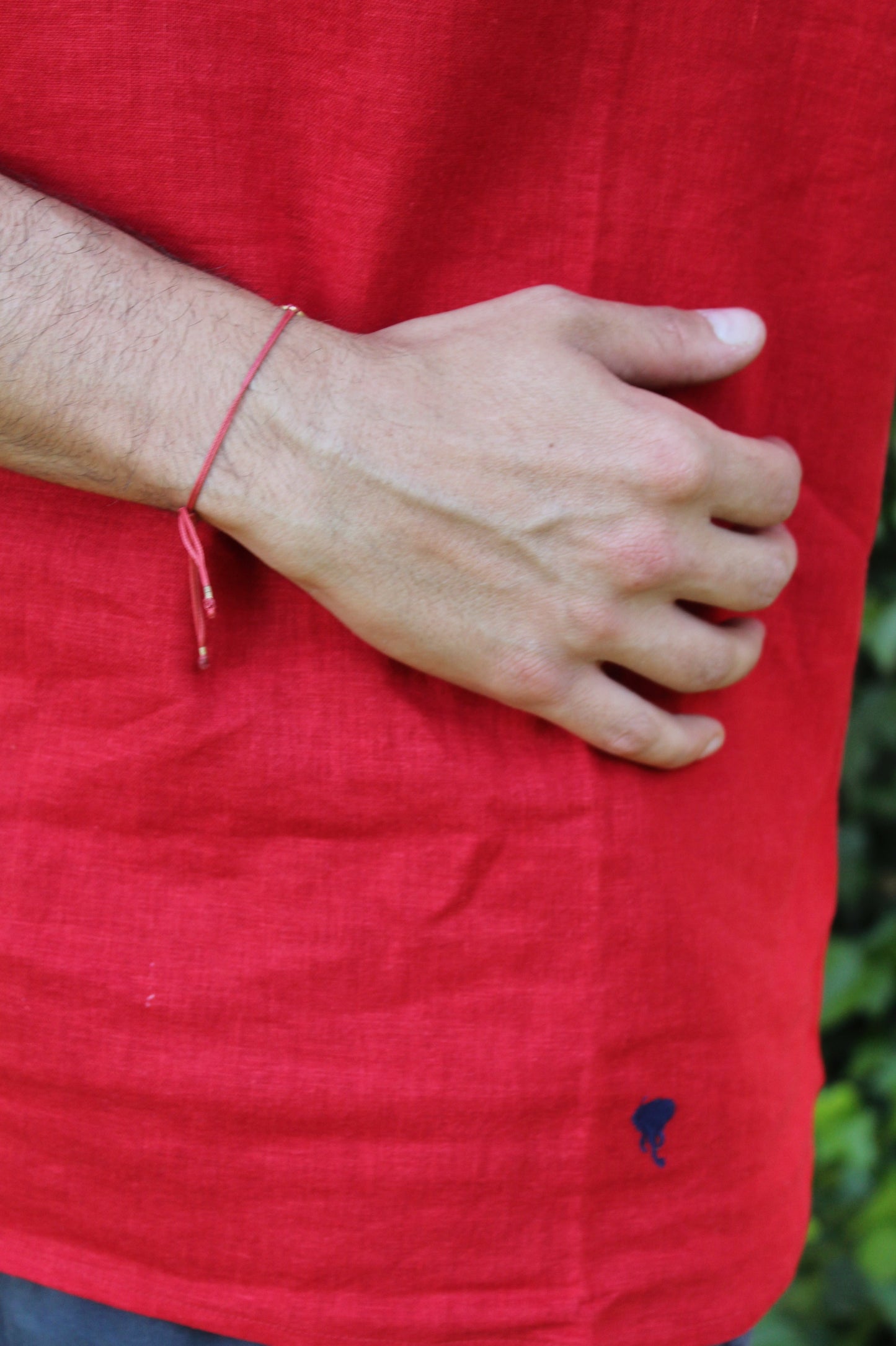 Camisa Bombay Roja Lino y Viscosa